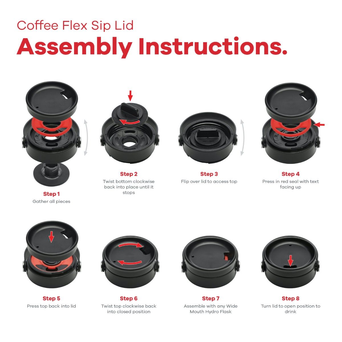 WIDE MOUTH FLEX SIP LID – Wildernest Inc