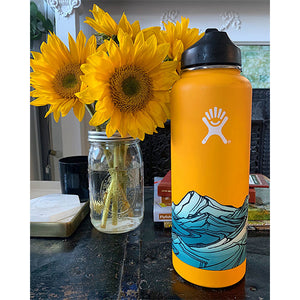 Home Vintage Sunflower 32oz Stainless Steel Water Bottle